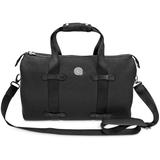 Black Ursinus Bears Logo Leather Overnight Bag