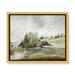 Birch Lane™ Green Country Road by Allison Pearce - Floater Frame Print on Canvas in Brown/Gray/Green | 9.5 H x 11.5 W x 2 D in | Wayfair