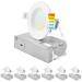 Luxrite 3" Ultra Slim Selectable CCT New Construction IC LED Canless Recessed Lighting Kit in White | 3.62 H x 1.38 W in | Wayfair LR23730-6PK