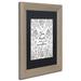 Trademark Fine Art 'You Shall See Wonders BW' Framed Graphic Art Print Canvas in Black/Green/White | 17.25 H x 14.25 W x 0.75 D in | Wayfair