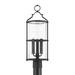 Troy Lighting Burbank 19 Inch Tall 3 Light Outdoor Post Lamp - P1321-TBK