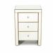 Everly Quinn 3 Drawer Nightstand Wood in Brown/Yellow | 26 H x 18 W x 14 D in | Wayfair 2B5BB0A5AC024D8695C886FF985570A7