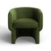 Barrel Chair - Joss & Main Cambry Upholstered Barrel Chair Velvet in Green | 27.6 H x 28 W x 28 D in | Wayfair 13325BA3384B4B6795B004B7DB537B9E