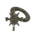 Zeckos Cast Iron Sun Compass Door Knocker in Brown | 4.5 H x 4.5 W x 1 D in | Wayfair DW72108