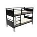 Onetan, 5" Medium High Density Foam Mattress With Heavy Duty Metal Bunk Bed, Black