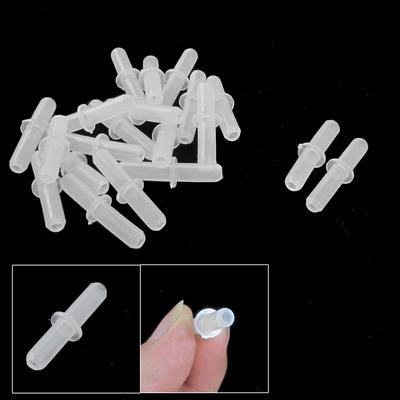 Clear Plastic Aquarium Air Tubing Connector Coupler 20 Pcs - White