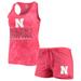Women's Concepts Sport Scarlet Nebraska Huskers Billboard Tie-Dye Tank Top & Shorts Set