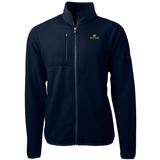 Men's Cutter & Buck Navy Notre Dame Fighting Irish Team Logo Cascade Eco Sherpa Fleece Full-Zip Jacket