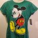 Disney Tops | Disney Mickey Mouse Junior Size Graphic Tee Green Large | Color: Green | Size: Lj