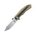 Defcon Atlas Framelock Folding Knife 3.75" satin finish CPM S35VN stainless modified ta Gold titanium handle with carbon fiber inlay TF 5344-2