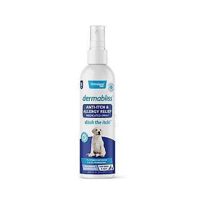 Vetnique Labs Dermabliss Hydrocortisone Anti-Itch & Allergy Relief Soothing & Hydrating Medicated Dog & Cat Spray, 8-oz bottle