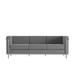 Hercules Regal Series Contemporary Gray LeatherSoft Sofa with Encasing Frame [ZB-REGAL-810-3-SOFA-GY-GG] - Flash Furniture ZB-REGAL-810-3-SOFA-GY-GG