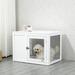 Pawhut Wooden Pet Crate Wood in White | 23.5 H x 32.75 W in | Wayfair D02-081V80WT