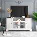 Canora Grey 3 - Drawer 4 - Door Accent Cabinet Wood in White | 29.9 H x 59.8 W x 18.9 D in | Wayfair 0A3463AAB4E0406CA4FE1CDED25C1997