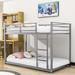 Cannelburg Twin Over Twin Standard Bunk Bed by Isabelle & Max™ Metal in Black | 53 H x 40 W x 77 D in | Wayfair 57E1F4CD40914F8986C259E39CBE3EDB