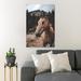 Gracie Oaks Brown Horse Standing On Brown Soil During Daytime 1 - 1 Piece Rectangle Graphic Art Print On Wrapped Canvas in Black/Brown | Wayfair