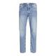 JACK & JONES Straight Leg Jeans Loose Fit Relaxed Denim Vintage Style mit Knopfleiste JJICHRIS JJORIGINAL, Farben:Blau,Größe Jeans:W34 L30,Z - Länge L30/32/34/36/38:L30