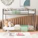 Nestfair Twin over Twin Metal Bunk Bed with Ladder