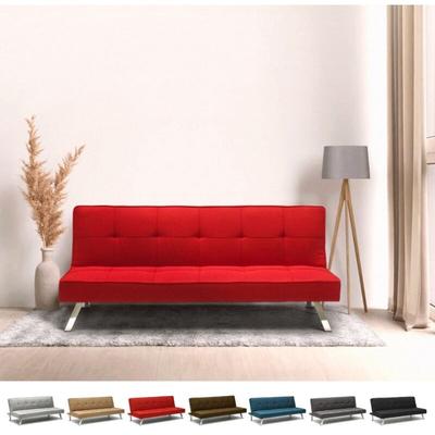 Design Schlafsofa Gemma, moderne 2-Sitzer Couch Mit Schlaffunktion - Rot Image