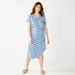 Petite Sonoma Goods For Life Midi Shirtdress, Women's, Size: Medium Petite, Dark Blue