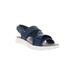 Wide Width Women's Travelactiv Sport Sandal by Propet in Navy (Size 6 1/2 W)