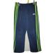 Adidas Bottoms | Adidas Boys Pants Adjustable Waist Size 6 Small Navy Blue Green Color. | Color: Blue/Green | Size: 5-6