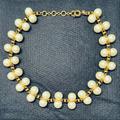 J. Crew Jewelry | J Crew Jumbo Pearl And Gold Link Necklace | Color: Gold/White | Size: Os
