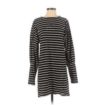 French Connection Casual Dress - Shift: Black Print Dresses - Women's Size X-Small