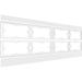 Ekena Millwork Fleming PVC Wainscot Paneling Kit Metal | 32 H x 94.5 W x 0.625 D in | Wayfair WPK32X94FMG