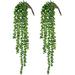 Primrue Artificial Succulents Hanging Faux Plants Fake String of Pearls Plastic | 23.6 H x 3 W x 3 D in | Wayfair 846823839B88482984A39CBF53FA4494