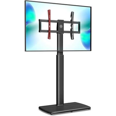 Fitueyes - tv Bodenständer mit Holzbasis tv Standfuß tv Ständer Fernsehstand höhenverstellbar Image