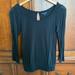 American Eagle Outfitters Tops | American Eagle Outfitters Soft Black Top With Banded Bottom | Color: Black | Size: Xs