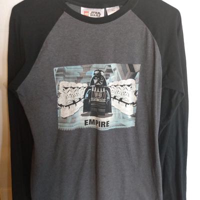Disney Shirts & Tops | Disney Star Wars Lego Empire Long Sleeve Boys Xl Shirt | Color: Black/Gray | Size: Xlb
