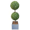 Lewis's Artificial Double Boxwood Ball Topiary Tree Garden Decoration - Front Door Plants - Topiary Trees, Artificial Shrubs & Topiaries, Artificial Plant, Topiary Plant