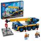 LEGO City Mobile Crane 60324 Building Kit; Toy Construction Vehicle with Working Boom, Outriggers and Winch System; Includes Driver and Worker Minifigures; for Boys and Girls Aged 7+ (340 Pieces)