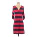 Hatley Casual Dress - A-Line: Red Print Dresses - Women's Size Small