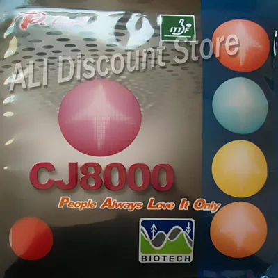 Palio CJ8000 BIOTECH (2-Side Loop Type) Pips-In Table Tennis (PingPong) Rubber With Sponge (36-38