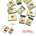 10pcs Spring U-Type Metal Clips Rivet Door Panel Screw Fastener - Bronze Tone