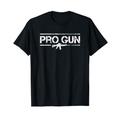 PRO GUN - Amerikanische Waffenrechte 2. Änderung Waffen AR15 T-Shirt