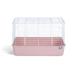 Archie & Oscar™ Niehaus Deep Tub Small Animal Cage Metal (provides the best ventilation)/Acrylic/Plastic (lightweight & chew-proof) in Pink | Wayfair