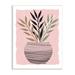 Stupell Industries Plant Sprout Branches Minimalistic Abstract Patterned Pot Pink XXL Black Framed Giclee Texturized Art By Daniela Santiago | Wayfair