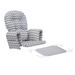 Isabelle & Max™ Replacement Outdoor Cushion Set for Glider/Rocking Chair Polyester in Gray | 2.5 H x 18 W x 20 D in | Wayfair