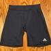 Adidas Shorts | Addidas Long Spandex Short Running Workout Xs Black Climalite Techfit | Color: Black | Size: Xs