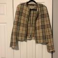 Burberry Jackets & Coats | Burberry Tweed Sweater/Blazer | Color: Brown/Red | Size: 12