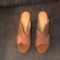 Coach Shoes | Coach Leather Slip In Shoes. I Am A 7.5 And They Fit Me And Are So Comfortable! | Color: Tan | Size: 7