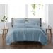 Heritage Solid Quilt Set by Cannon in Blue (Size KING)