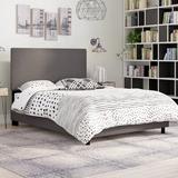 Latitude Run® Upholstered Low Profile Standard Bed Metal in Brown | 49 H x 74 W x 87 D in | Wayfair 3417116D29754543B31AEA8ED8E0223E