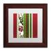 Trademark Fine Art 'Woodlands Christmas IV' Framed Graphic Art Canvas | 16 H x 16 W x 0.5 D in | Wayfair ALI4530-W1111BMF