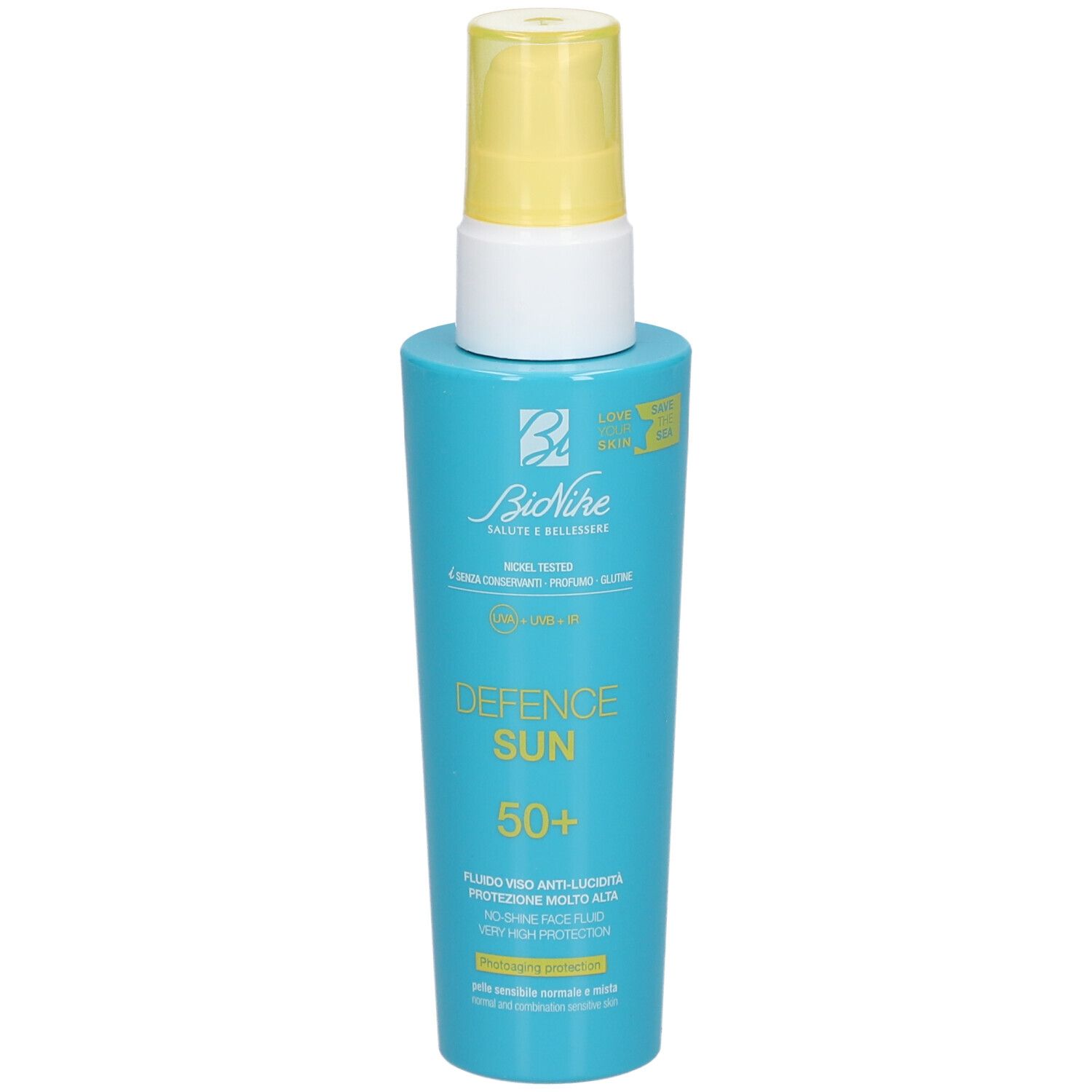 BioNike Defence Sun Fluido Viso Anti-Lucidità SPF 50+ 50 ml