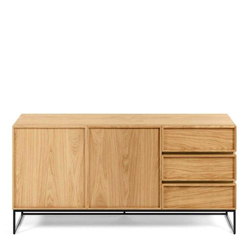 Esszimmersideboard 160 cm in Eichefarben Metall Bügelgestell